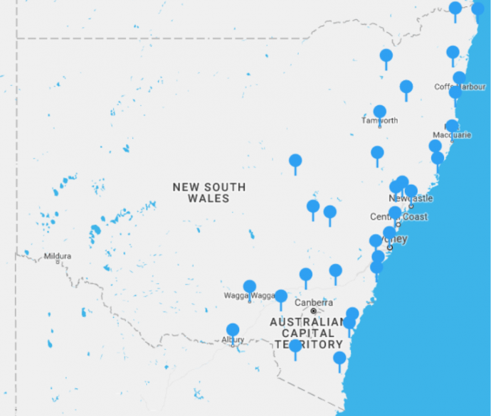 Indent Tour Stops since 2012