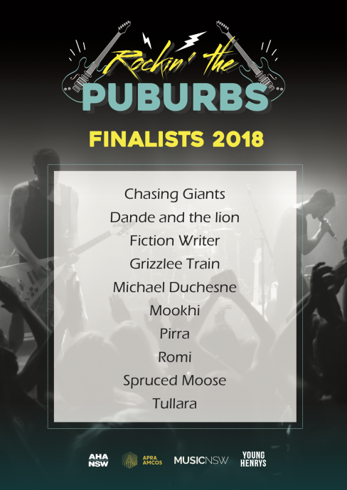 ROCKING THE PUBURBS FINALISTS