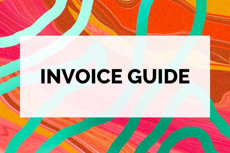 Graphic that says Invoice Guide on it